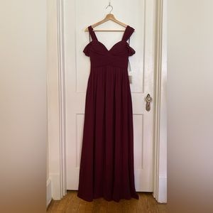 Burgundy Bridesmaid Dress